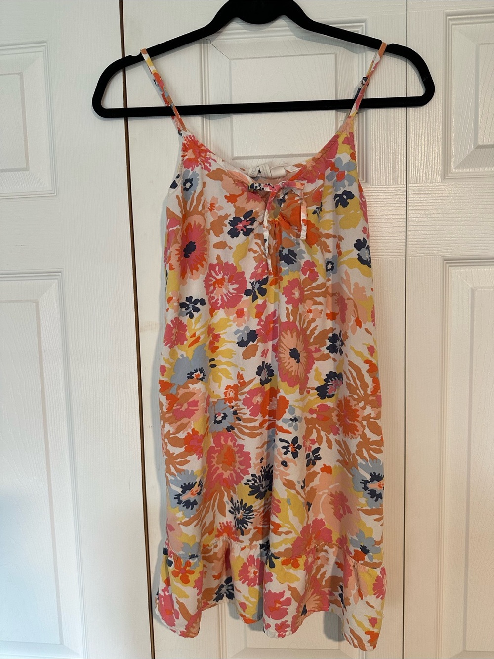 Floral Spaghetti Strap Sundress in Pink, Yellow & Blue